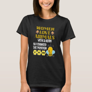 Cute Bee Idea for Beekeeper Women Beekeeping Gag F T-Shirt