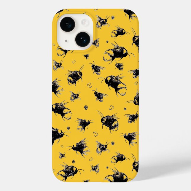 Cute Bee iPhone 14 Case | Birthday Gift for Mom (Back)