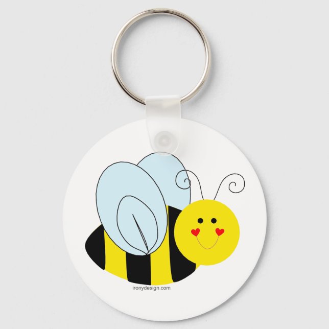 Cute Bee Key Ring (Front)