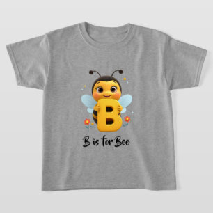 Cute Bee Kids T-Shirt B is for Bee Alphabet Shir