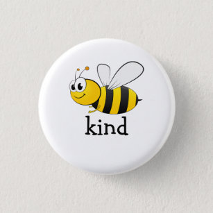 Cute Bee Kind  3 Cm Round Badge