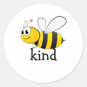 Cute Bee Kind  Classic Round Sticker