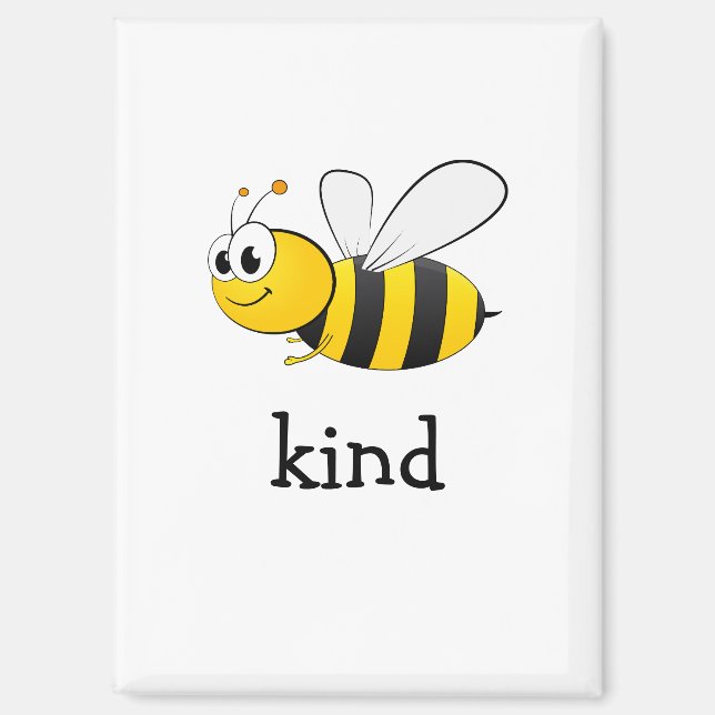 Cute Bee Kind  Magnet (Front)
