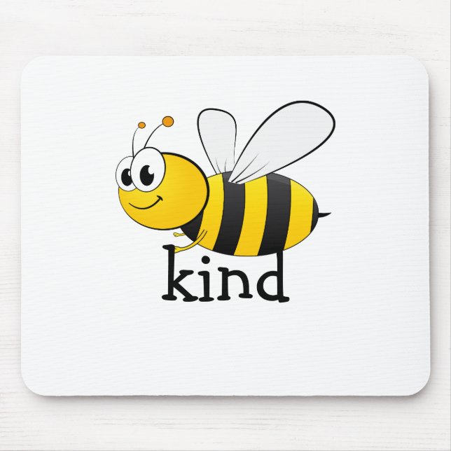 Cute Bee Kind  Mouse Mat (Front)