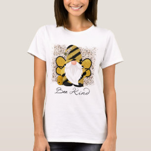 Cute bee kind word art T-Shirt