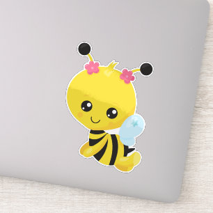 Cute Bee, Little Bee, Honey Bee, Flowers