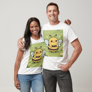 Cute Bee Mascot Shirt – Wildflower Meadow Nature