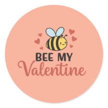 Cute Bee My Valentine 
