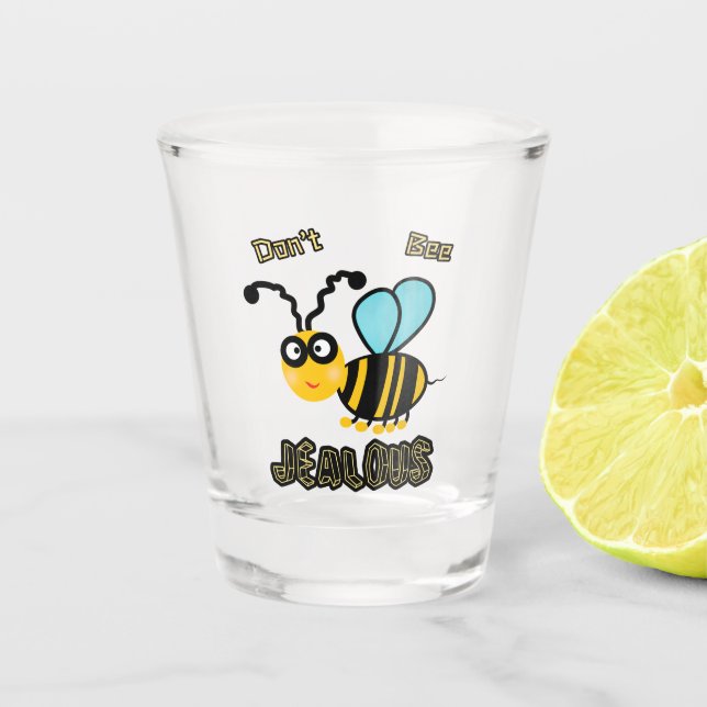 Cute bee shot glass (Front)