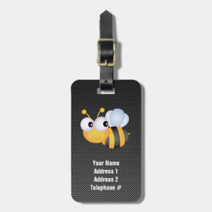 Cute Bee; Sleek Luggage Tag