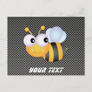 Cute Bee; Sleek Postcard
