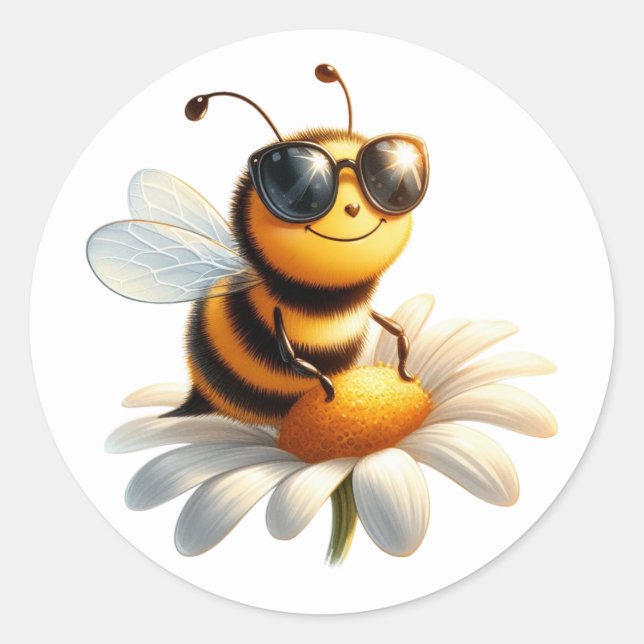 Cute Bee Stickers (Front)