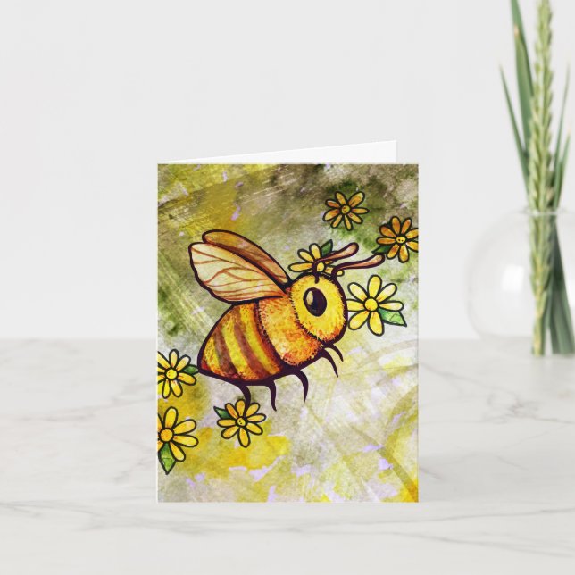 Cute Bee                                           Thank You Card (Front)
