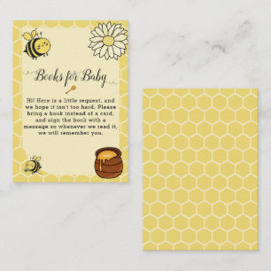 Cute Bee with Sweet Honey Baby Shower Enclosure Card