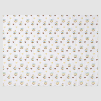 Cute Bees & Hearts Gift Wrapping Paper
