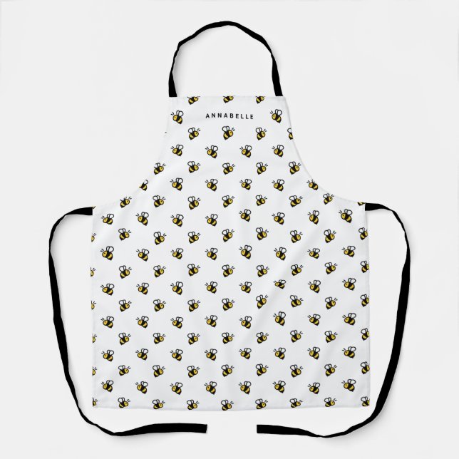 Cute Bees Personalize Apron (Front)