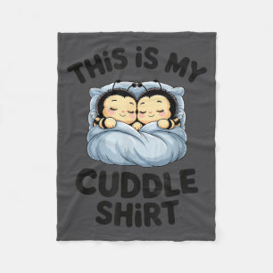 Cute Bees Snuggle This Is My Cuddle  Fleece Blanket
