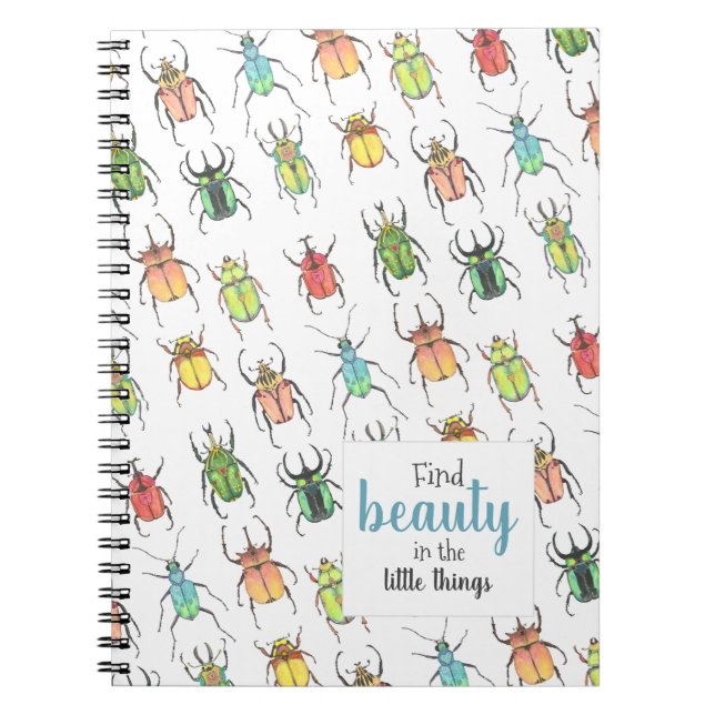 Cute Beetles Notebook (Front)