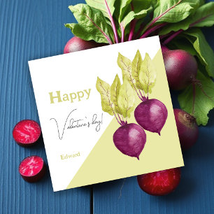 Cute Beetroot Watercolor Pattern