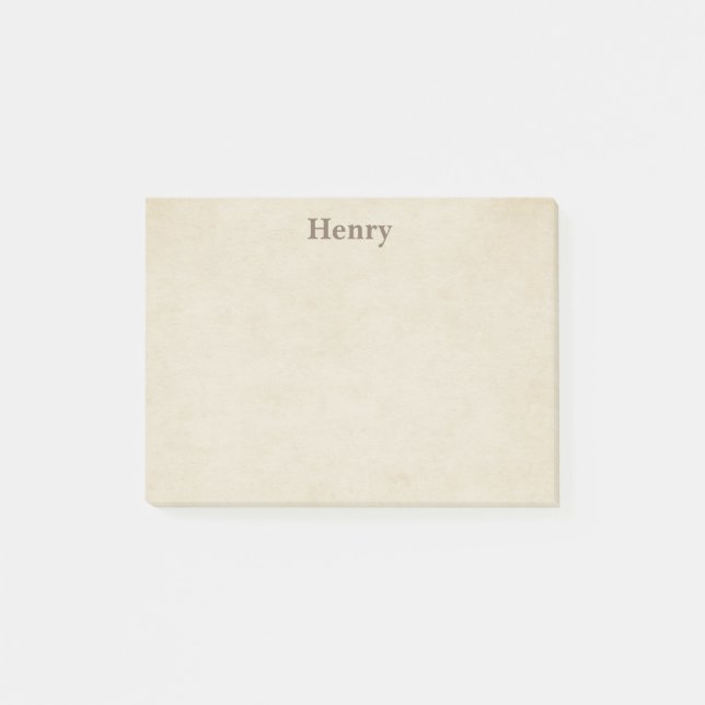 Cute Beige Classic Post-it Notes (Front)