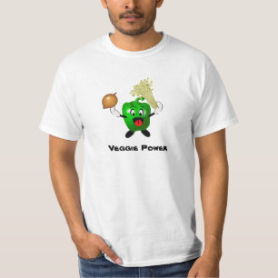 Cute Bell Pepper Cartoon Veggie Power T-Shirt
