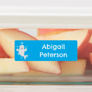 Cute beluga whale bubbles cartoon personalised