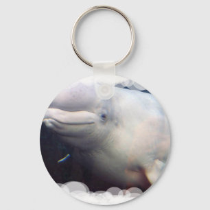 Cute Beluga Whale Keychain