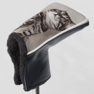 Cute Bengal Kitten Photo Golf Head Cover