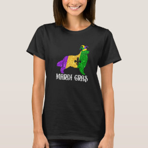 Cute Bernese Mountain Dog Lover Mardi Gras Party J T-Shirt