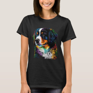 Cute Bernese Mountain Dog Puppy Unique Artistic T-Shirt