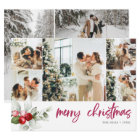 Cute Berry 7 Photo Collage Handwritten Script