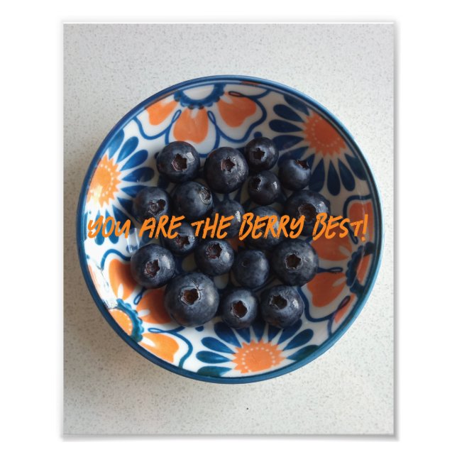 Cute Berry Best Photo Print (Front)