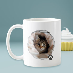 Cute Best Cat Mum Photo Coffee Mug
