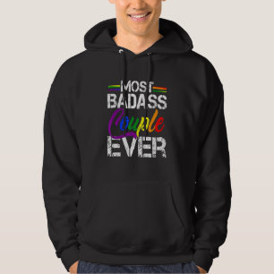 Cute Best Couple Rainbow Gay Lesbian Lgbt Pride Mo Hoodie