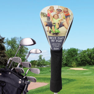 Cute Best Dad By Par Custom Photo Golf Head Cover