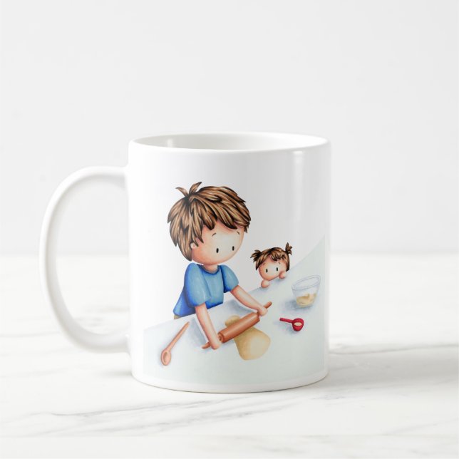 Cute Best Dad Daughter Coffee Mug (Left)