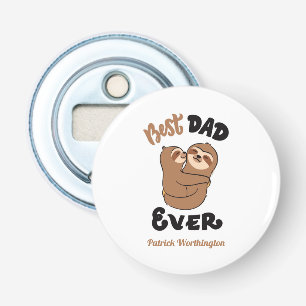 Cute Best Dad Ever Sloth Bottle Opener