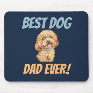 Cute Best Dog Dad Ever Mouse Mat