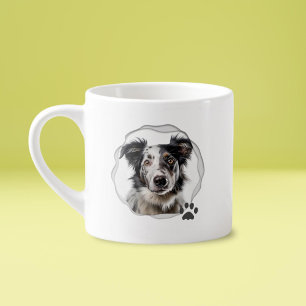 Cute Best Dog Dad Photo Espresso Cup
