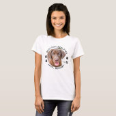 Cute Best Dog Mum Ever Personalised Pet Photo T-Shirt (Front Full)