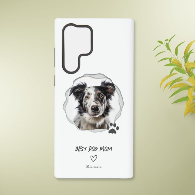 Cute Best Dog Mum Photo  Samsung Galaxy S22 Ultra Case (Creator Uploaded)