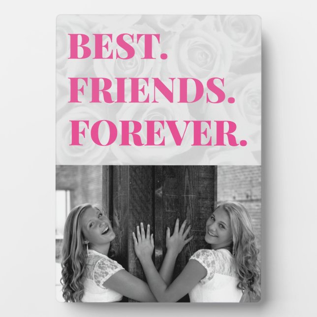Cute Best Friend BFF Bestie Photo Plaque (Front)