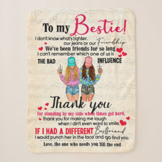 Cute Best Friend Gift, Funny Friendship Day Gifts Sherpa Blanket
