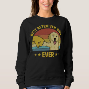 Cute Best Golden Retriever Dad Ever Vintage Puppy Sweatshirt