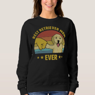 Cute Best Golden Retriever Mum Ever Vintage Puppy Sweatshirt
