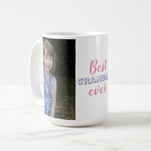 Cute Best Grandma Ever Custom Photo Coffee Mug