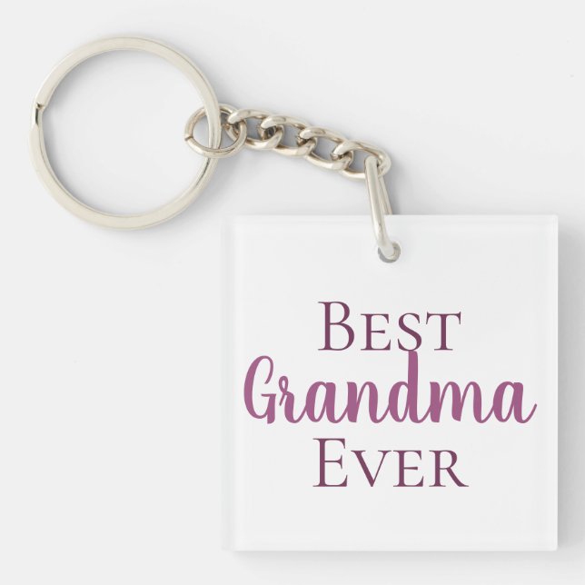 Cute Best Grandma Mamaw Gigi etc Photo Key Ring (Front)