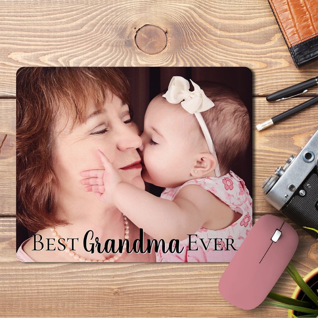 Cute Best Grandma Mamaw Nana Ever Photo Mouse Mat (Creator Uploaded)