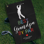Cute Best Grandpa By Par Golf Towel<br><div class="desc">Celebrate your dad, the unbeatable grandpa, with our personalised pro golfer's towel – the perfect tribute to him and his love for his grandkids. It’s not just a towel, it’s a message of love - 'best grandpa by par', made just for him. Make his birthday or Father's Day even more...</div>