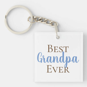 Cute Best Grandpa Papa PopPop etc Photo Key Ring